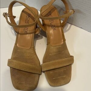 Rachel Zoe Camel Suede Women's Sandals